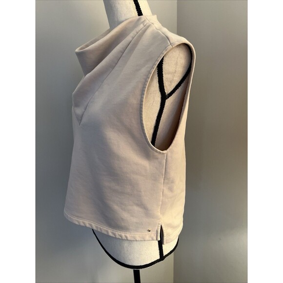 Cuyana Cowl Neck Sleeveless Tank Cream Size Small - Picture 4 of 10